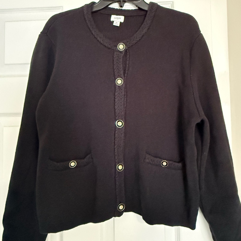 J. Crew Women's Black Cardigan XL